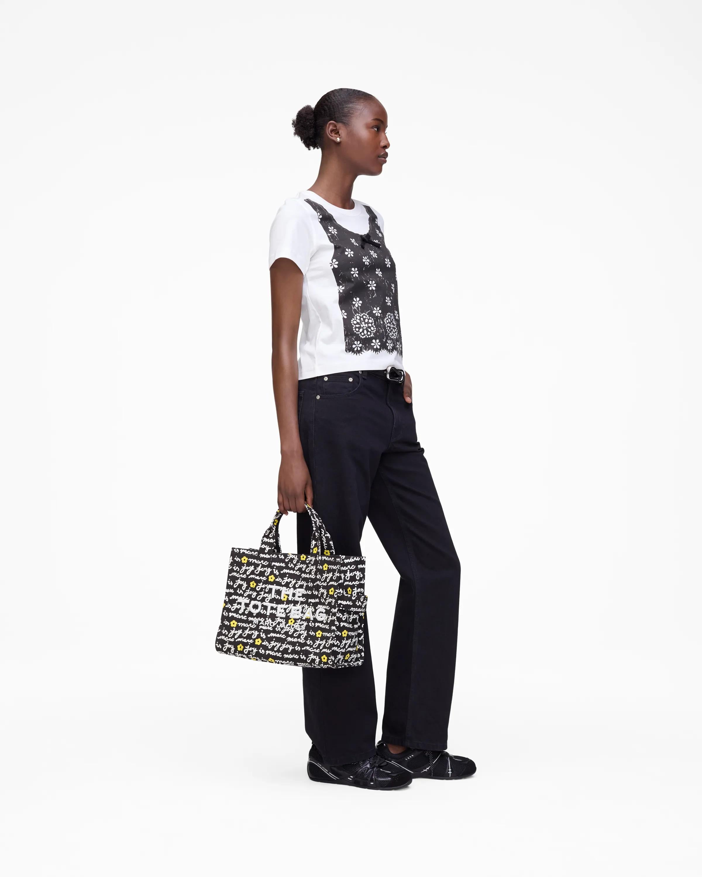 Trompe L'Oeil Eyelet Slim Tee