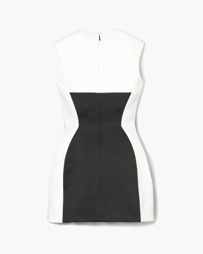 Seamed Up Satin Dress