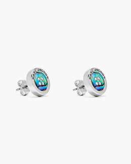 The Button Abalone Stud Earrings