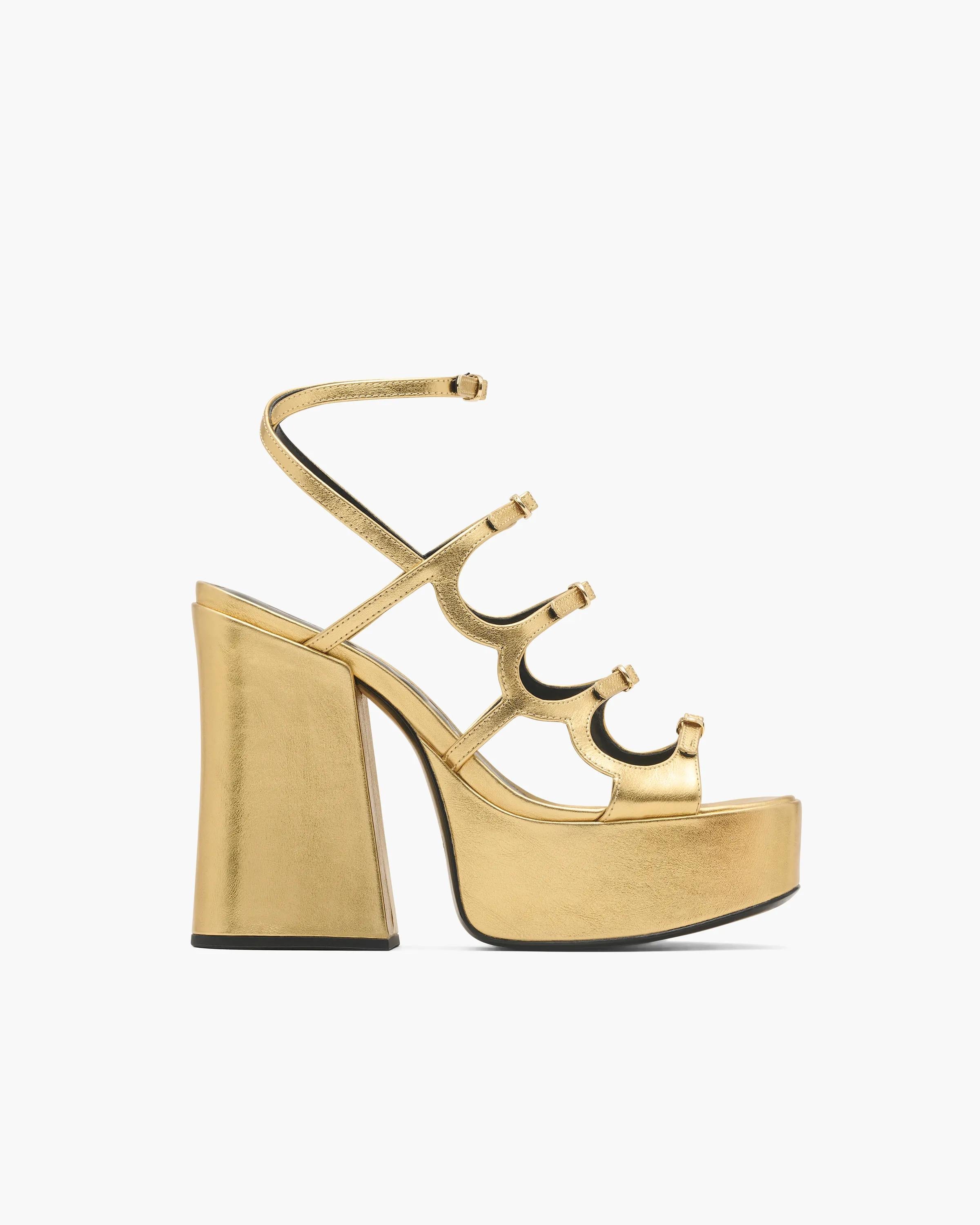 The Metallic Leather Kiki Platform Sandal