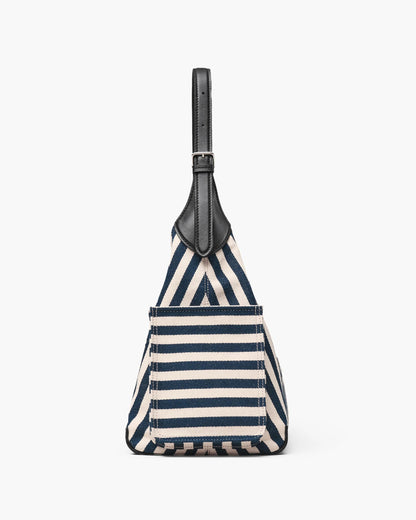 The Stripe Canvas Belted Sack Bag