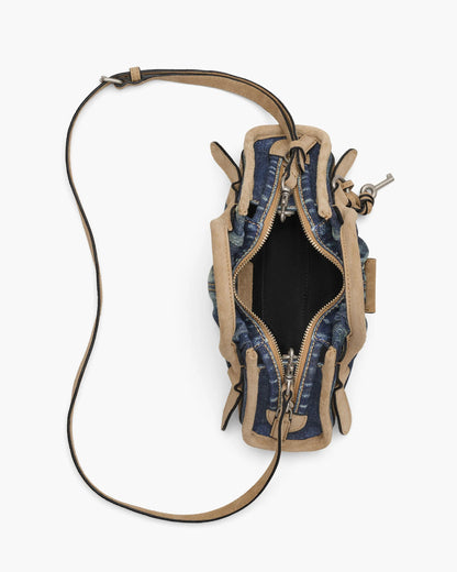 The Denim Suede Cristina Small Satchel