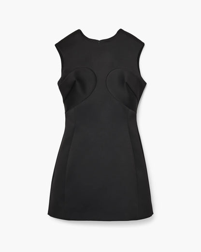 Seamed Up Satin Dress