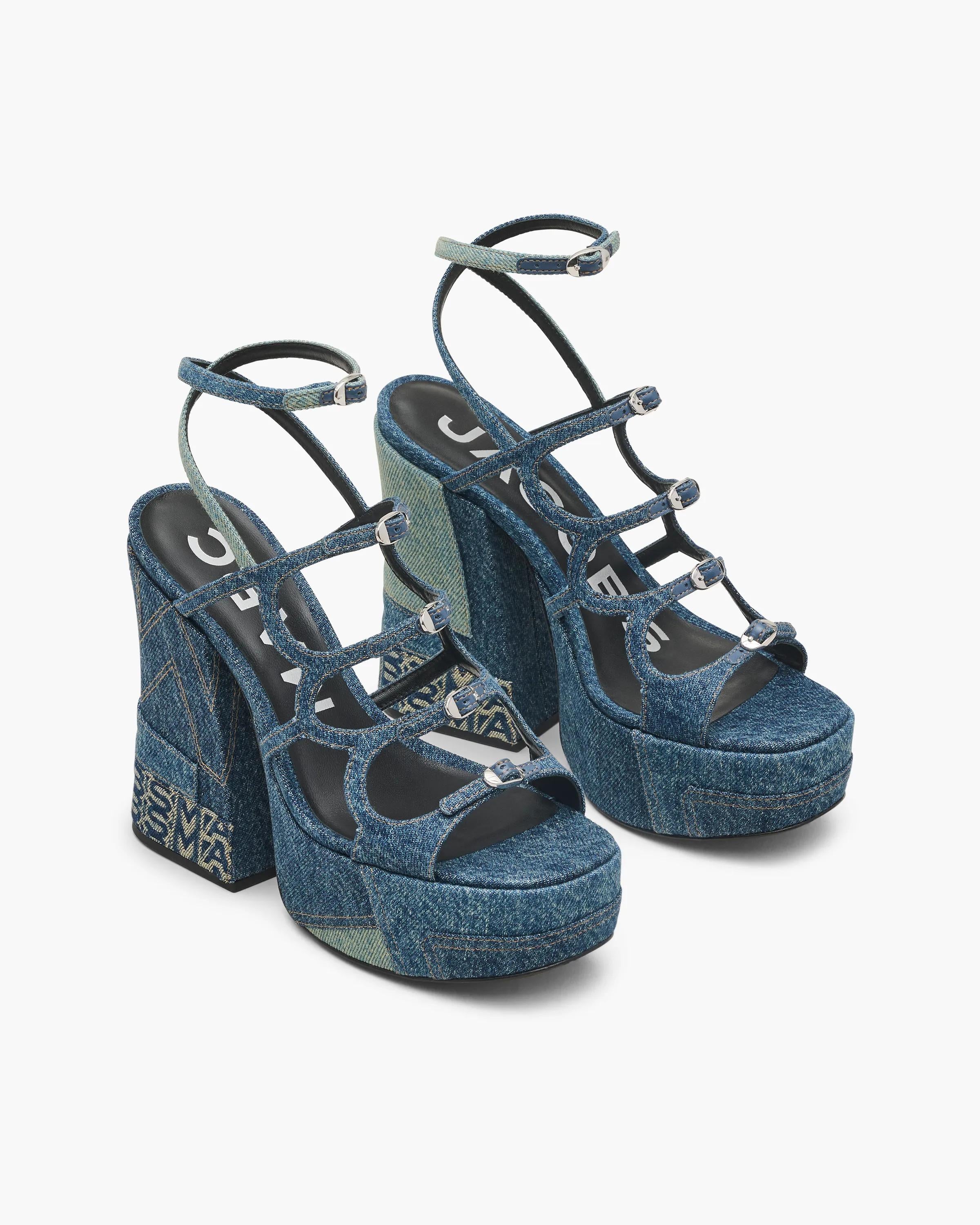 The Deconstructed Denim Kiki Platform Sandal