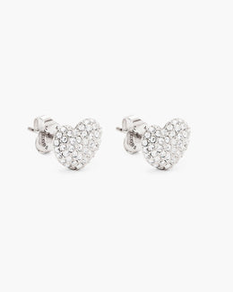 The Heart Pave Earrings