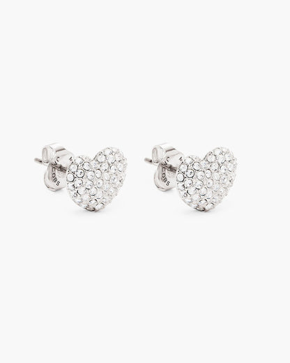 The Heart Pave Earrings