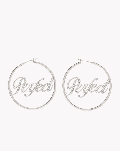 The Perfect Pave Hoop Earrings