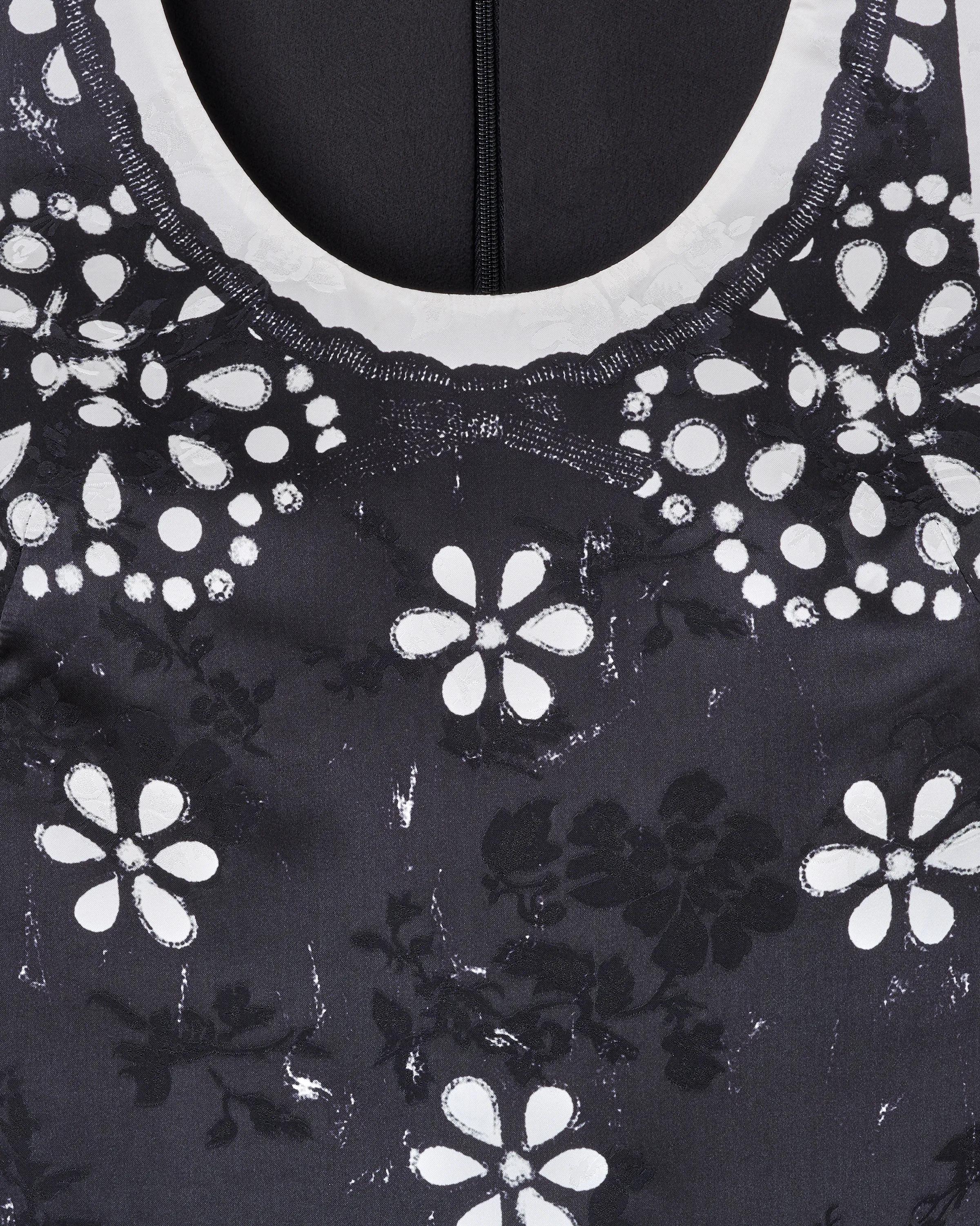 Trompe L'Oeil Eyelet Dress