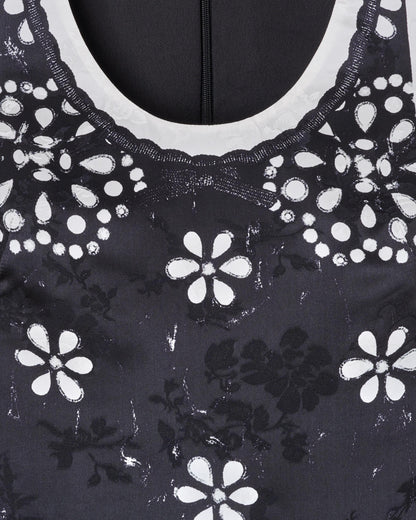 Trompe L'Oeil Eyelet Dress