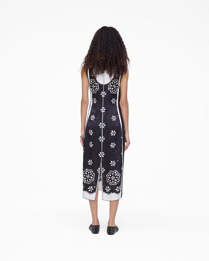 Trompe L'Oeil Eyelet Dress