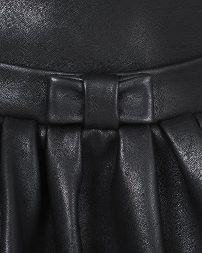 The Leather Bubble Dress