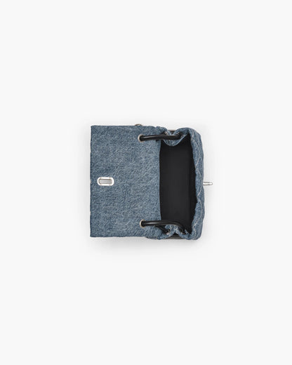 The Quilted Denim Mini Dual Shoulder Bag