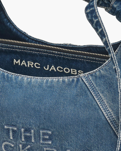 The Bow Denim Sack Bag