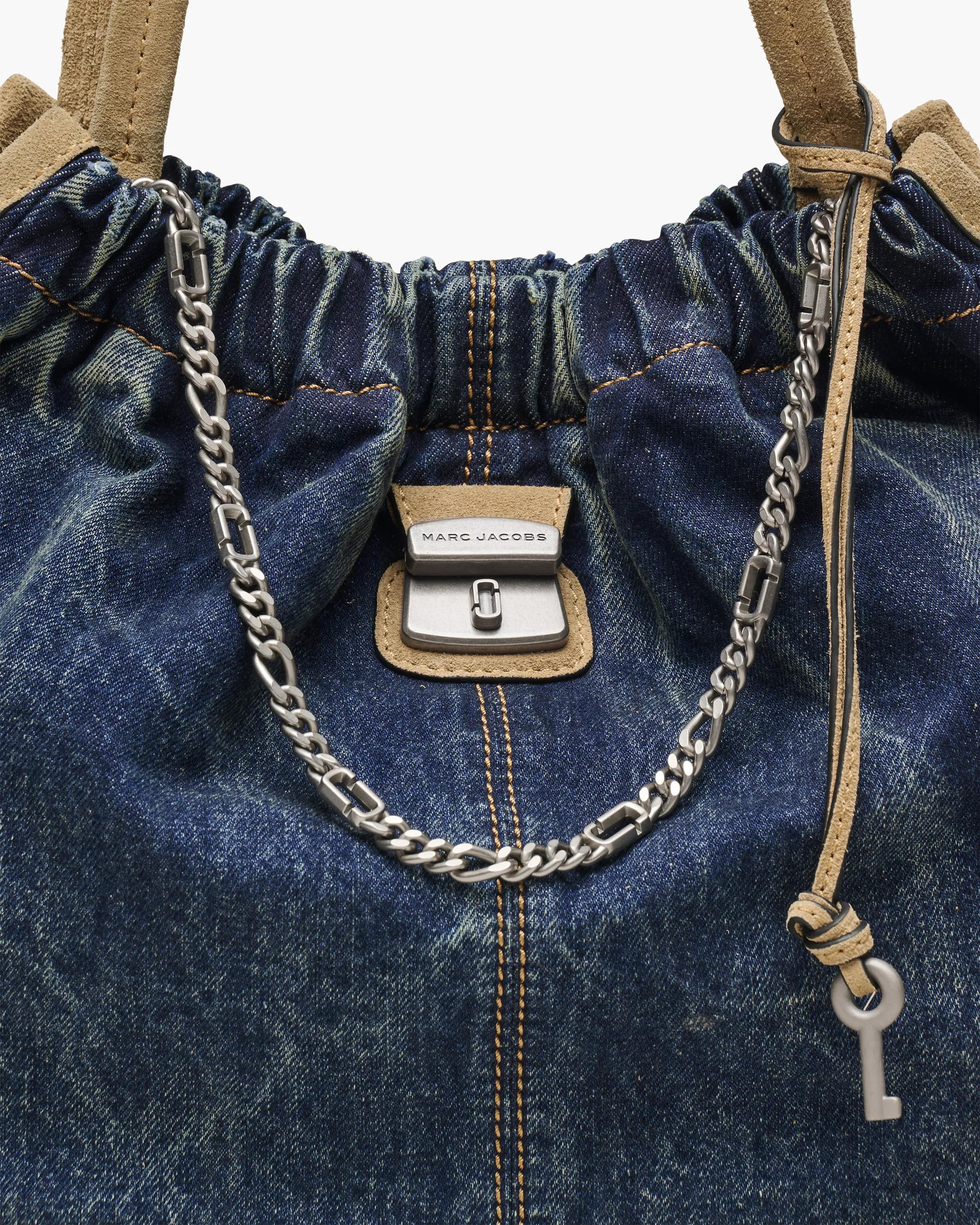 The Denim Suede Cristina Tote