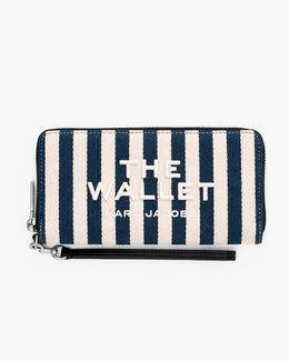 The Stripe Canvas Continental Wallet