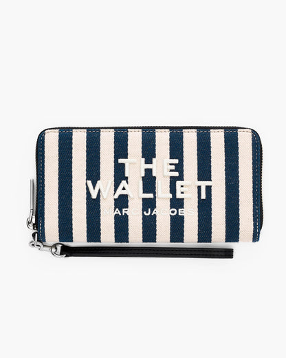 The Stripe Canvas Continental Wallet