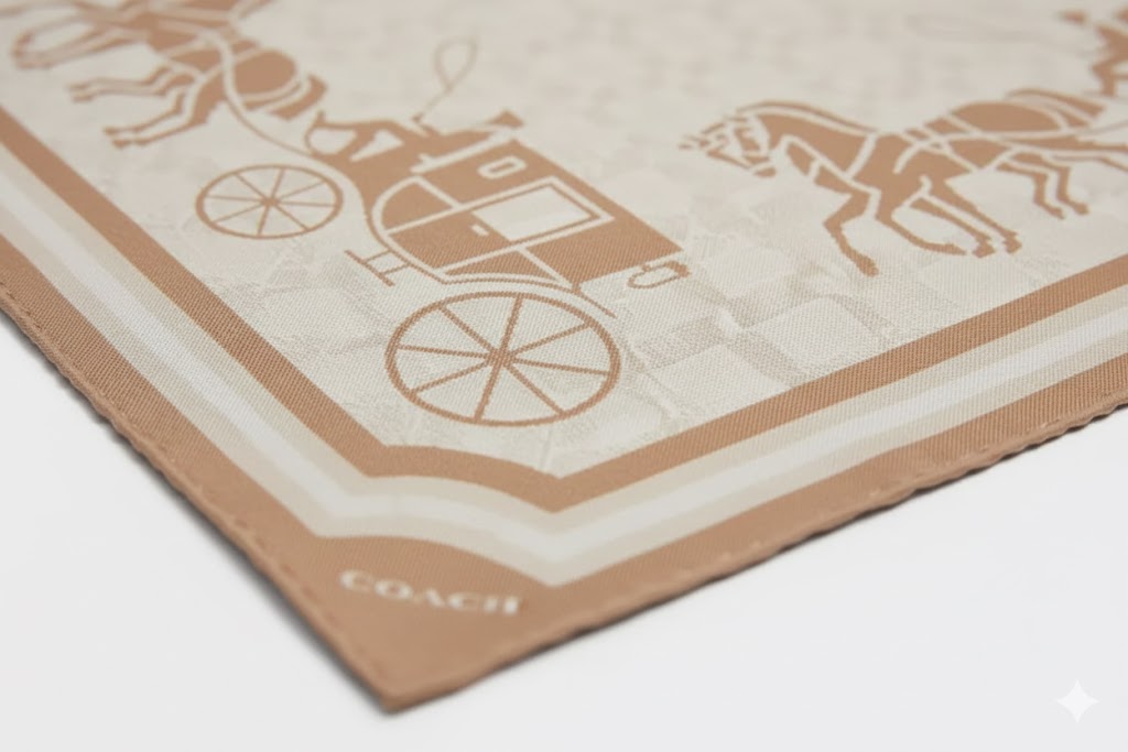 Signature Horse And Carriage Silk Square Scarf