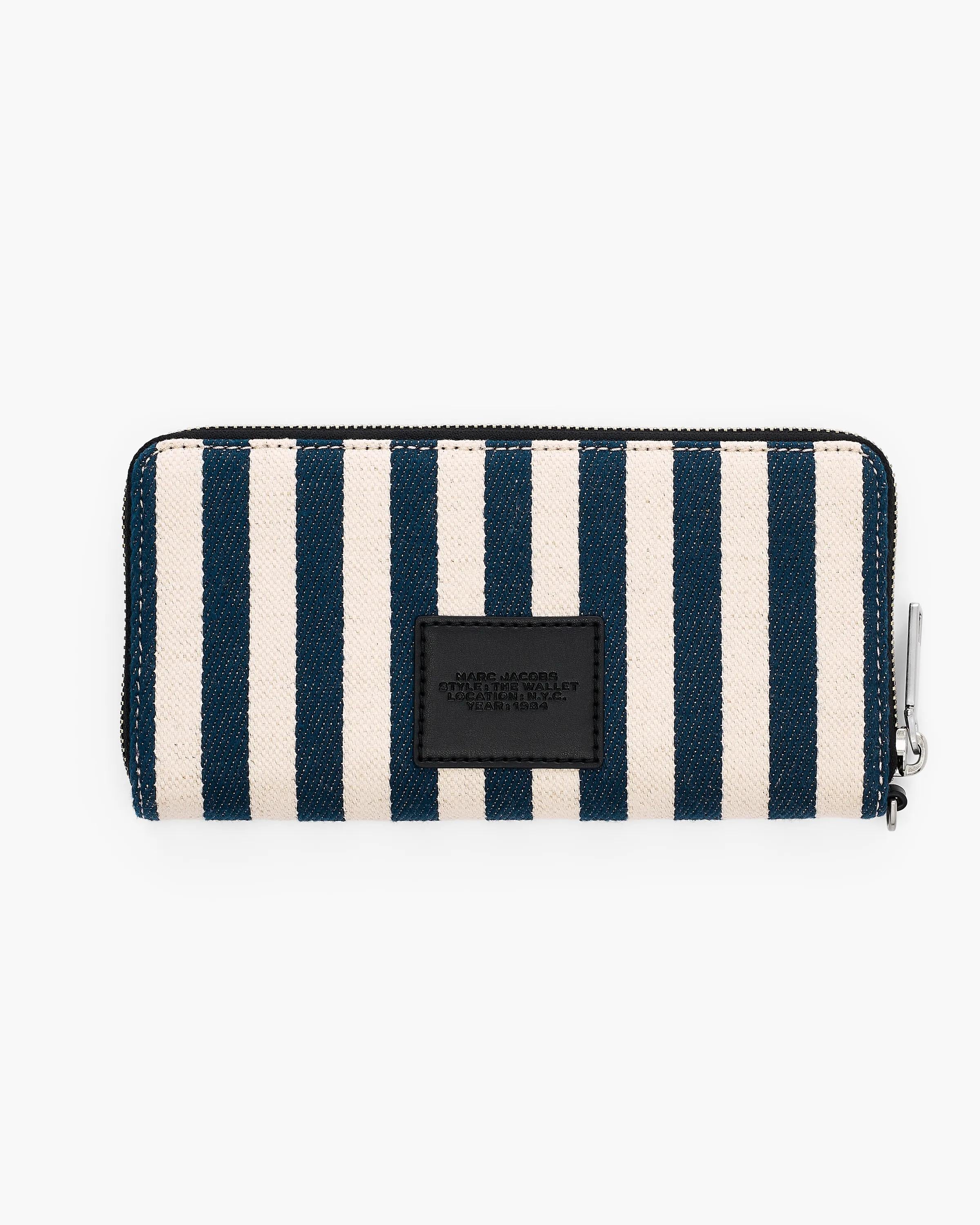 The Stripe Canvas Continental Wallet