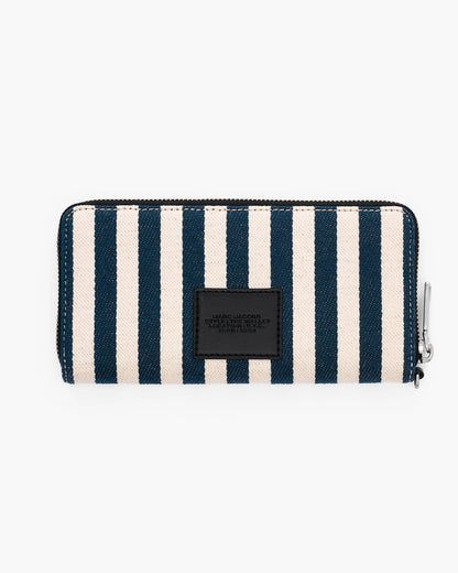 The Stripe Canvas Continental Wallet
