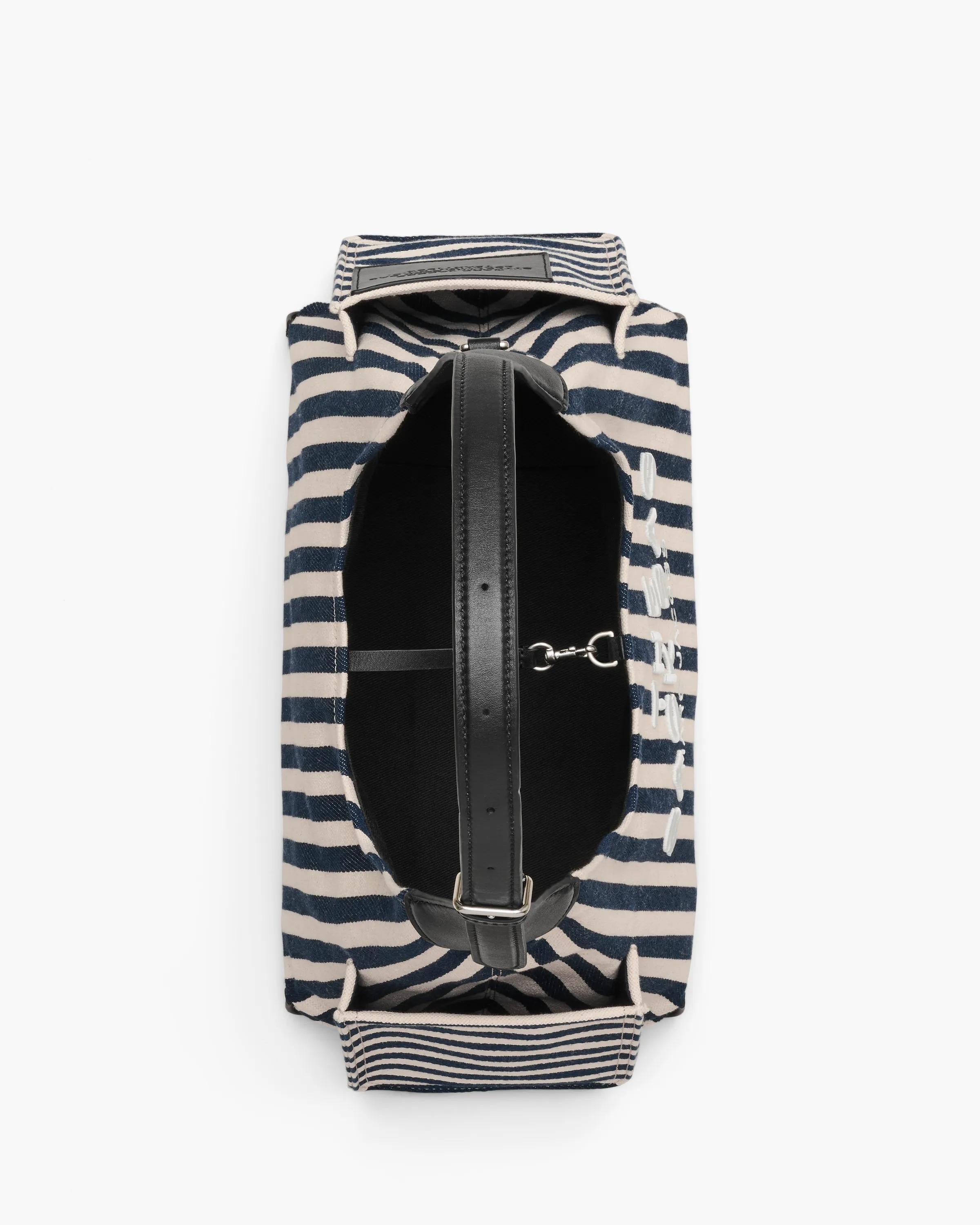 The Stripe Canvas Belted Sack Bag