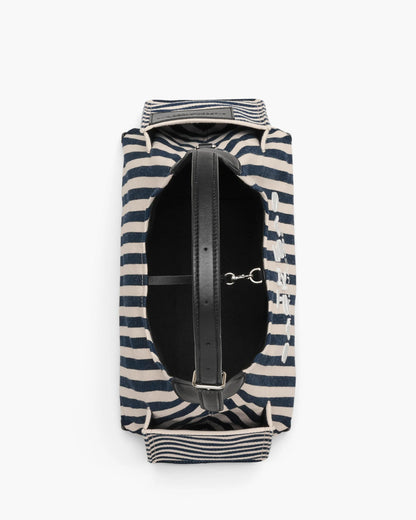 The Stripe Canvas Belted Sack Bag