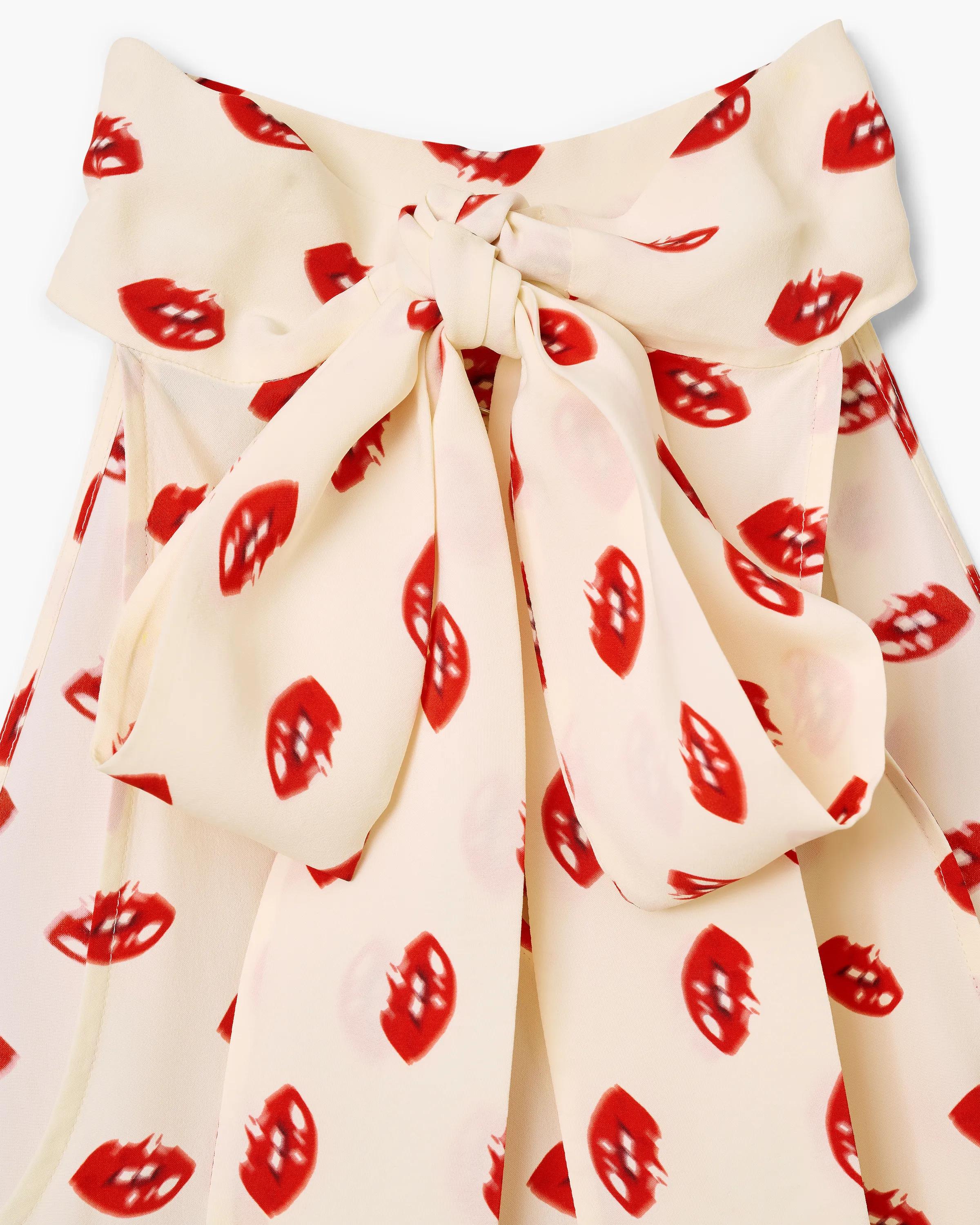 Lips Halterneck Tie Top