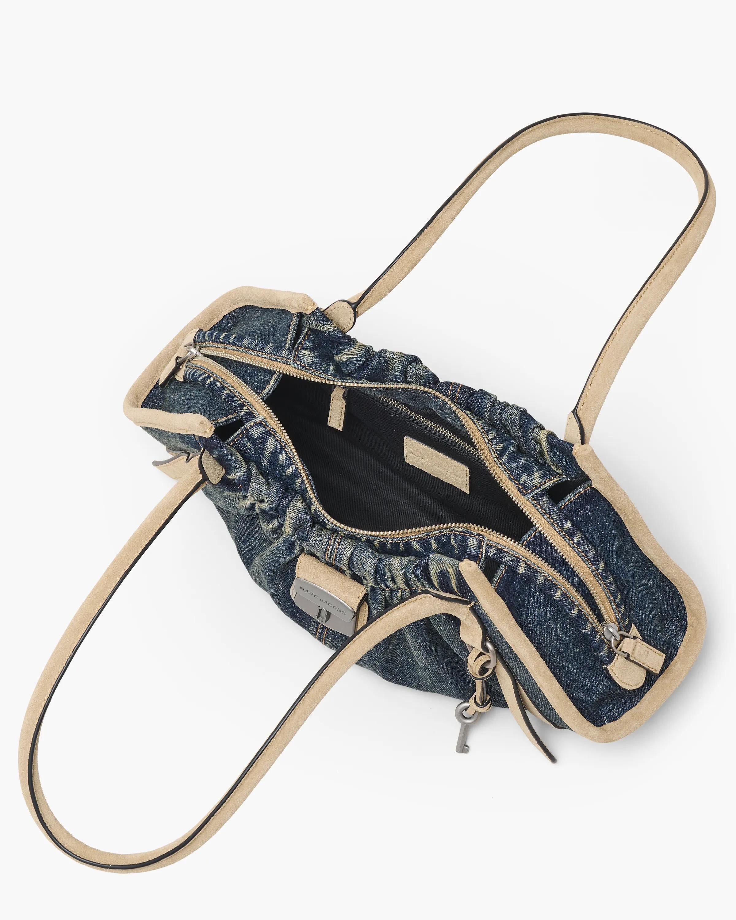 The Denim Suede Cristina Satchel