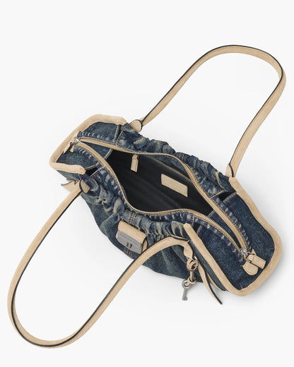 The Denim Suede Cristina Satchel