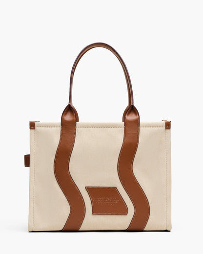 The Wavy Canvas Large Tote Bag