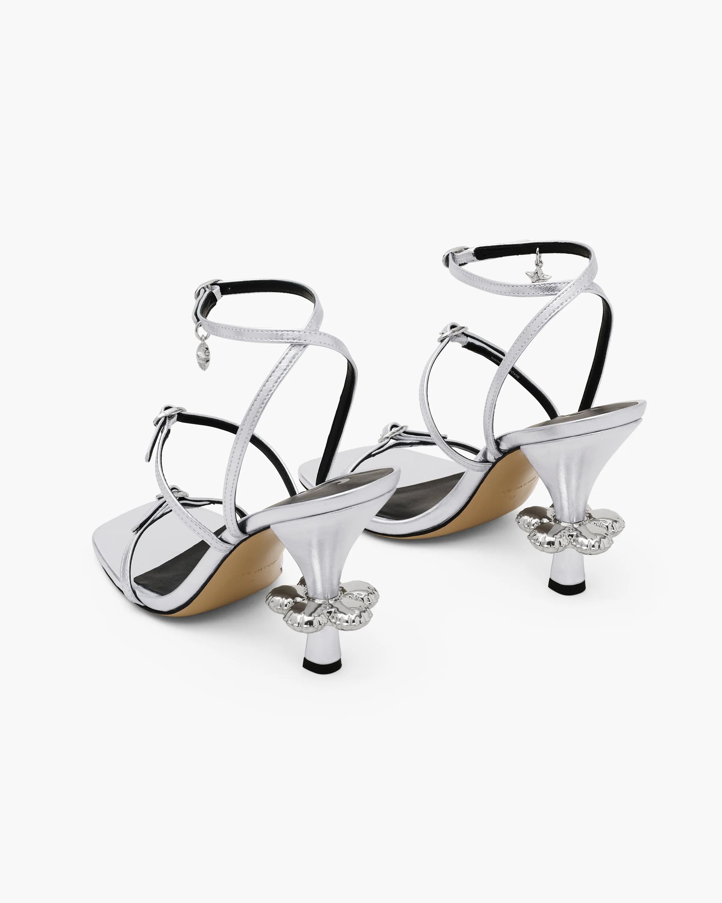 The Metallic Leather Daisy Heel
