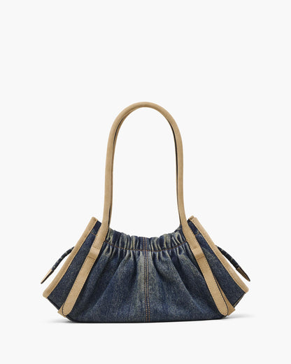 The Denim Suede Cristina Satchel