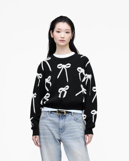 Bow Jacquard Sweater