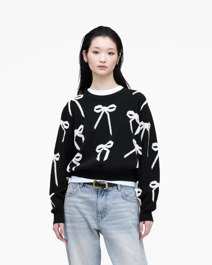 Bow Jacquard Sweater