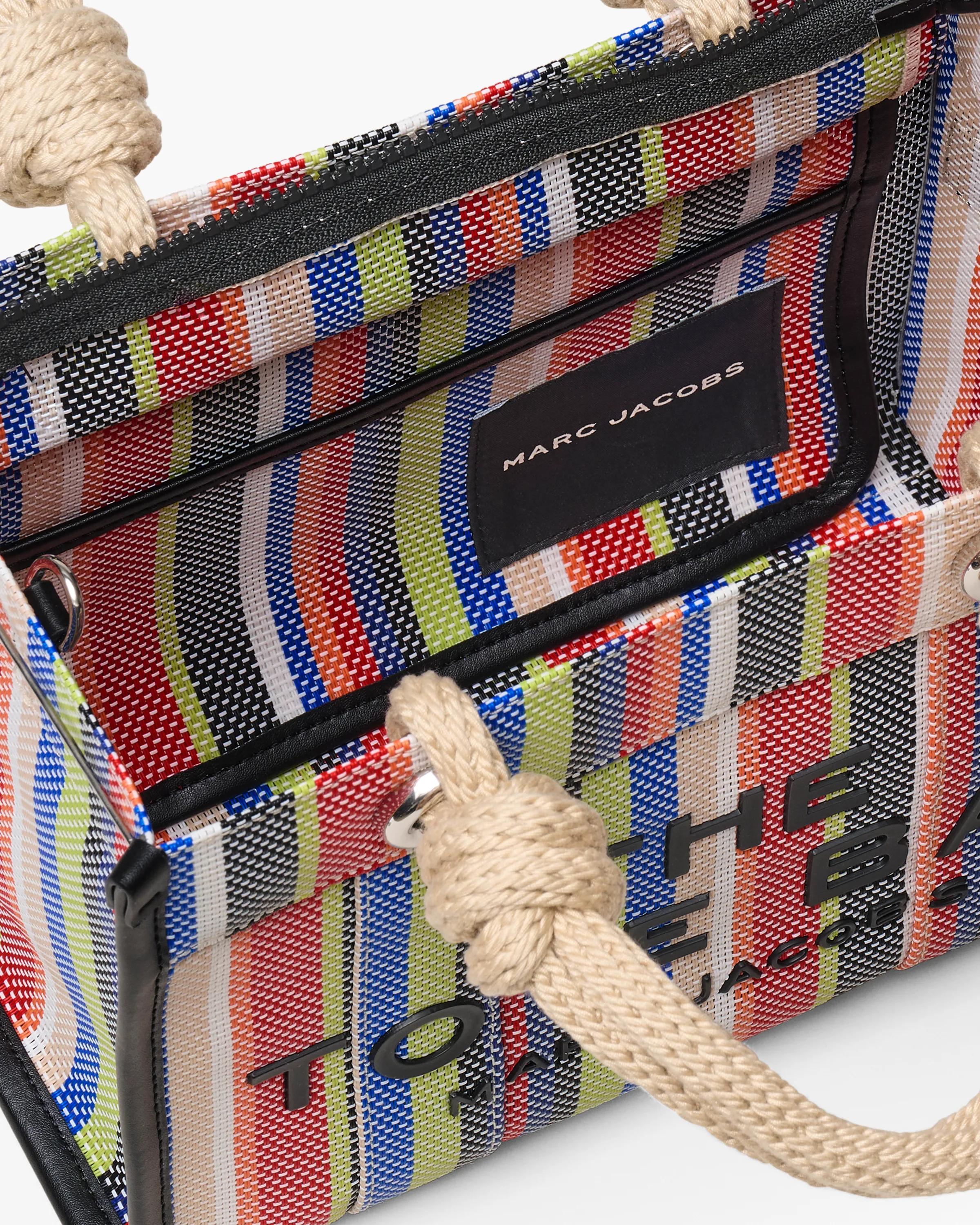 The Stripe Mesh Small Tote Bag