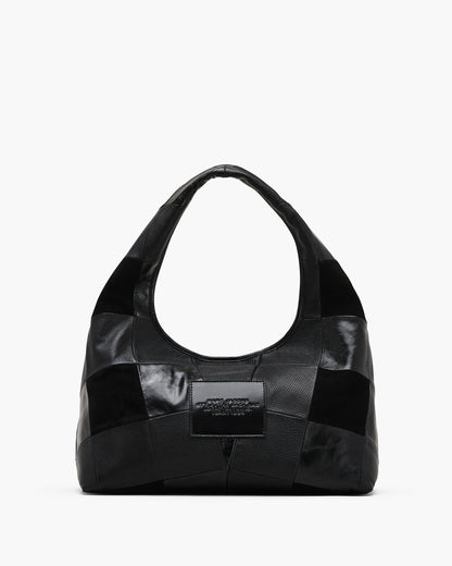The Suede Patchwork Sack Bag