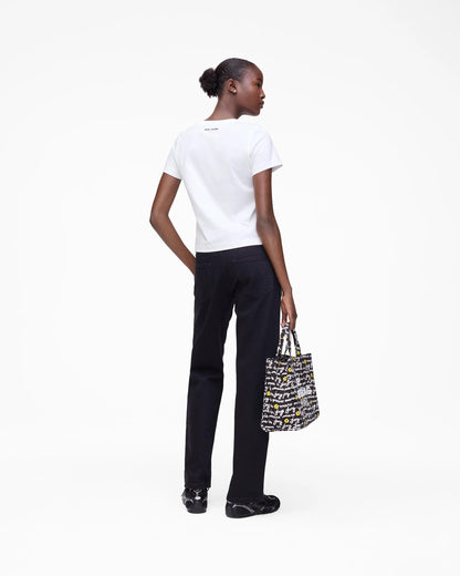Trompe L'Oeil Eyelet Slim Tee