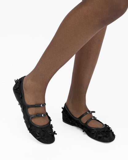 The Bow Mesh Kiki Ballerina