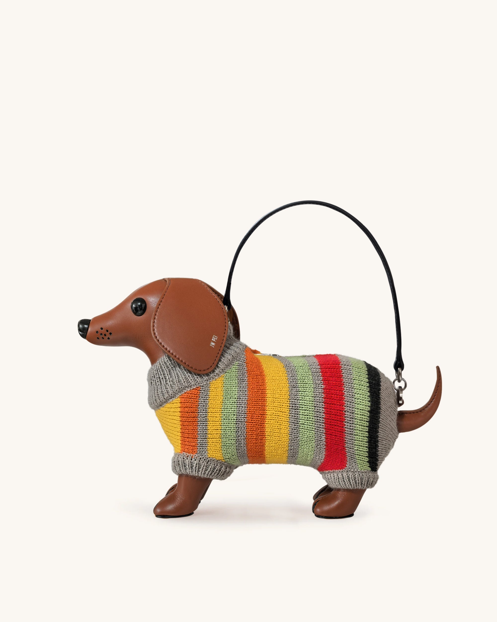 Addison Dachshund Handbag - Silver