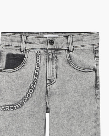 The Trompe Loeil Chain Jeans