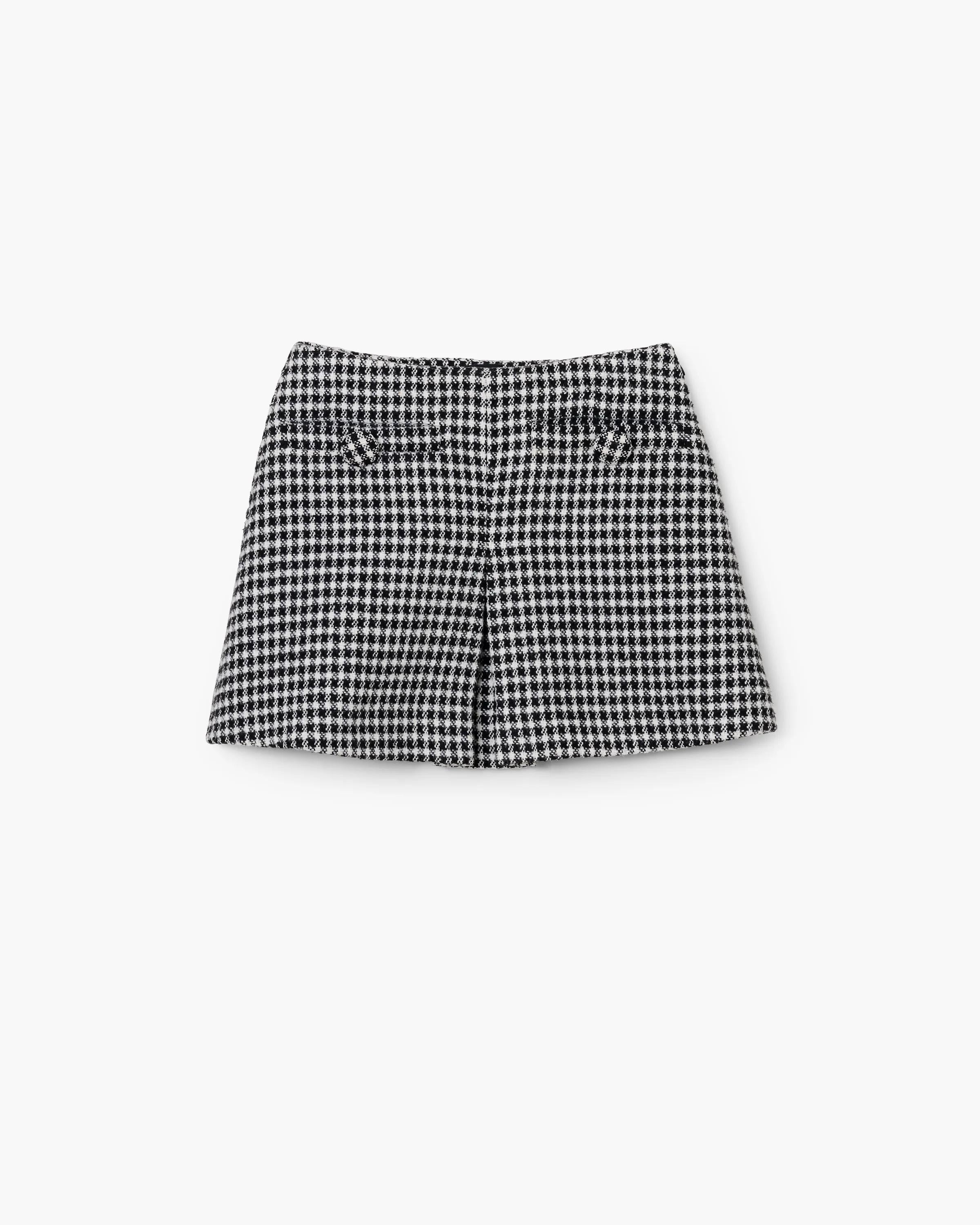 Gingham Tweed Mini Skirt
