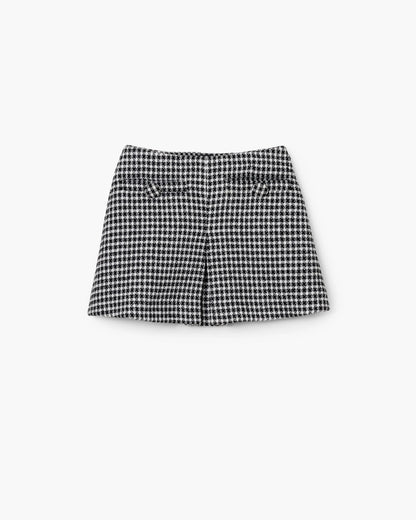Gingham Tweed Mini Skirt