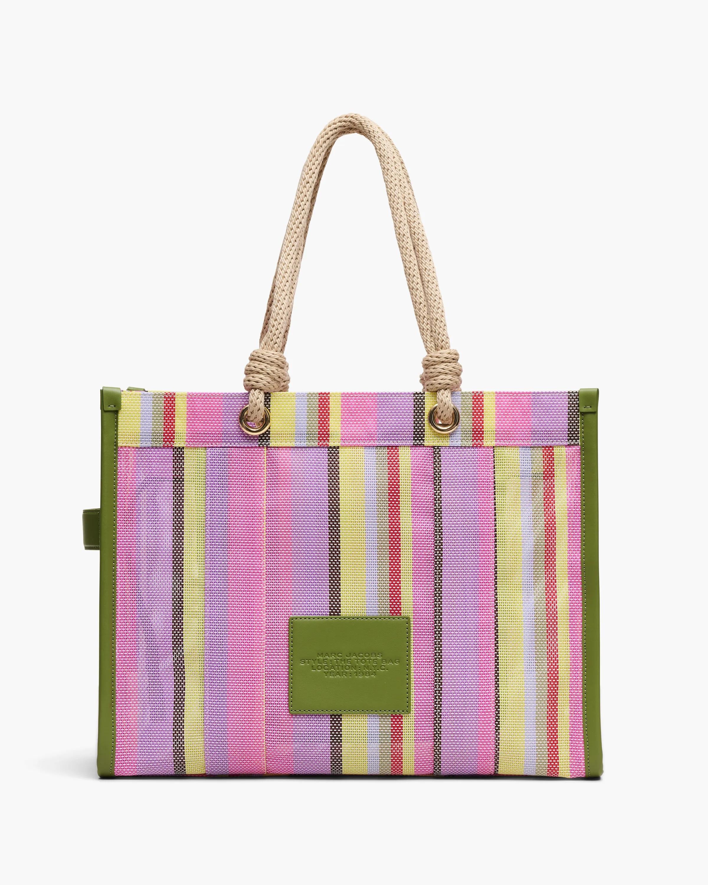 The Stripe Mesh Large Tote Bag