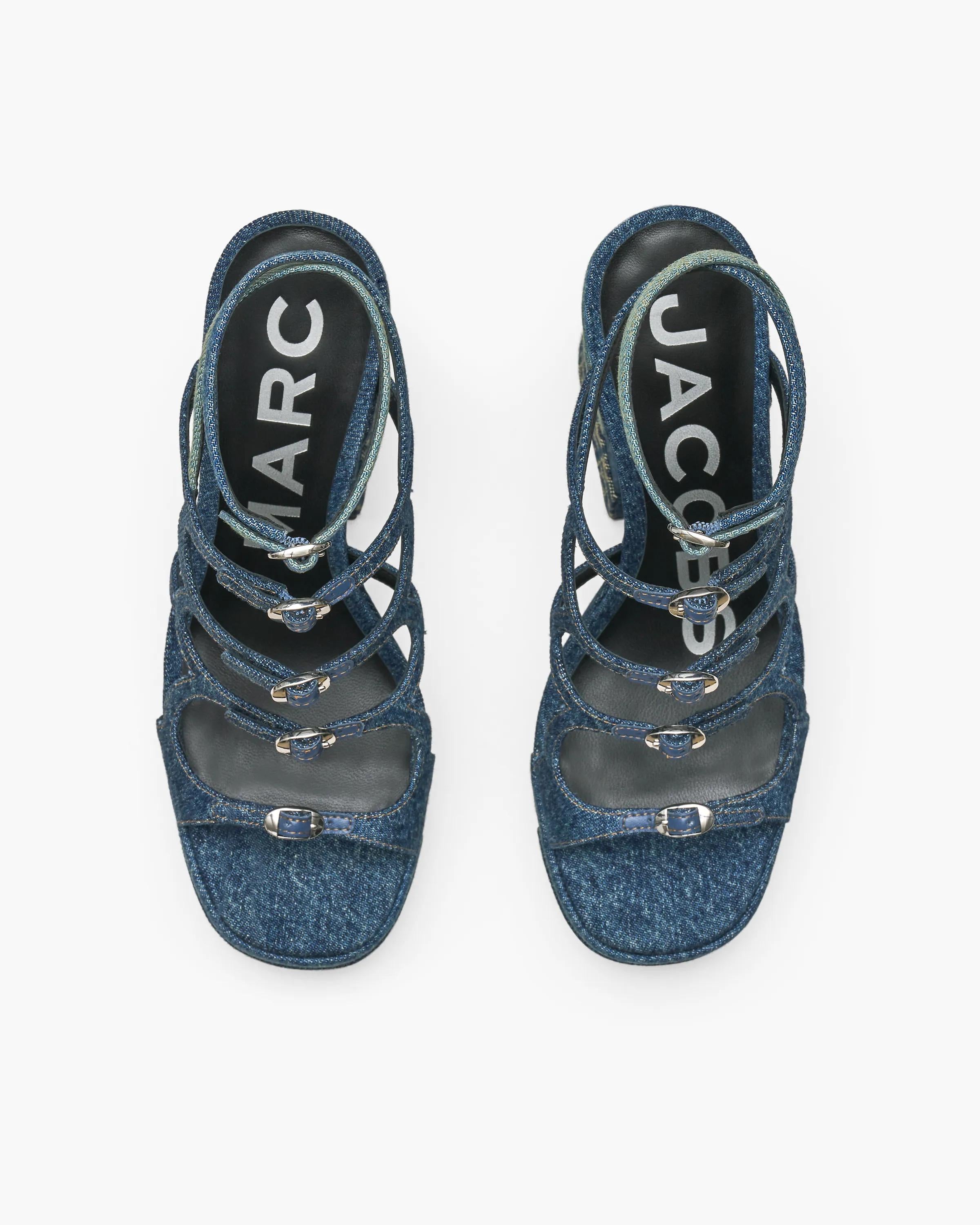 The Deconstructed Denim Kiki Platform Sandal