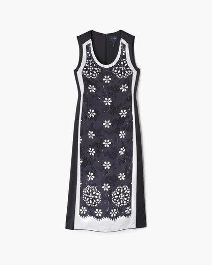Trompe L'Oeil Eyelet Dress