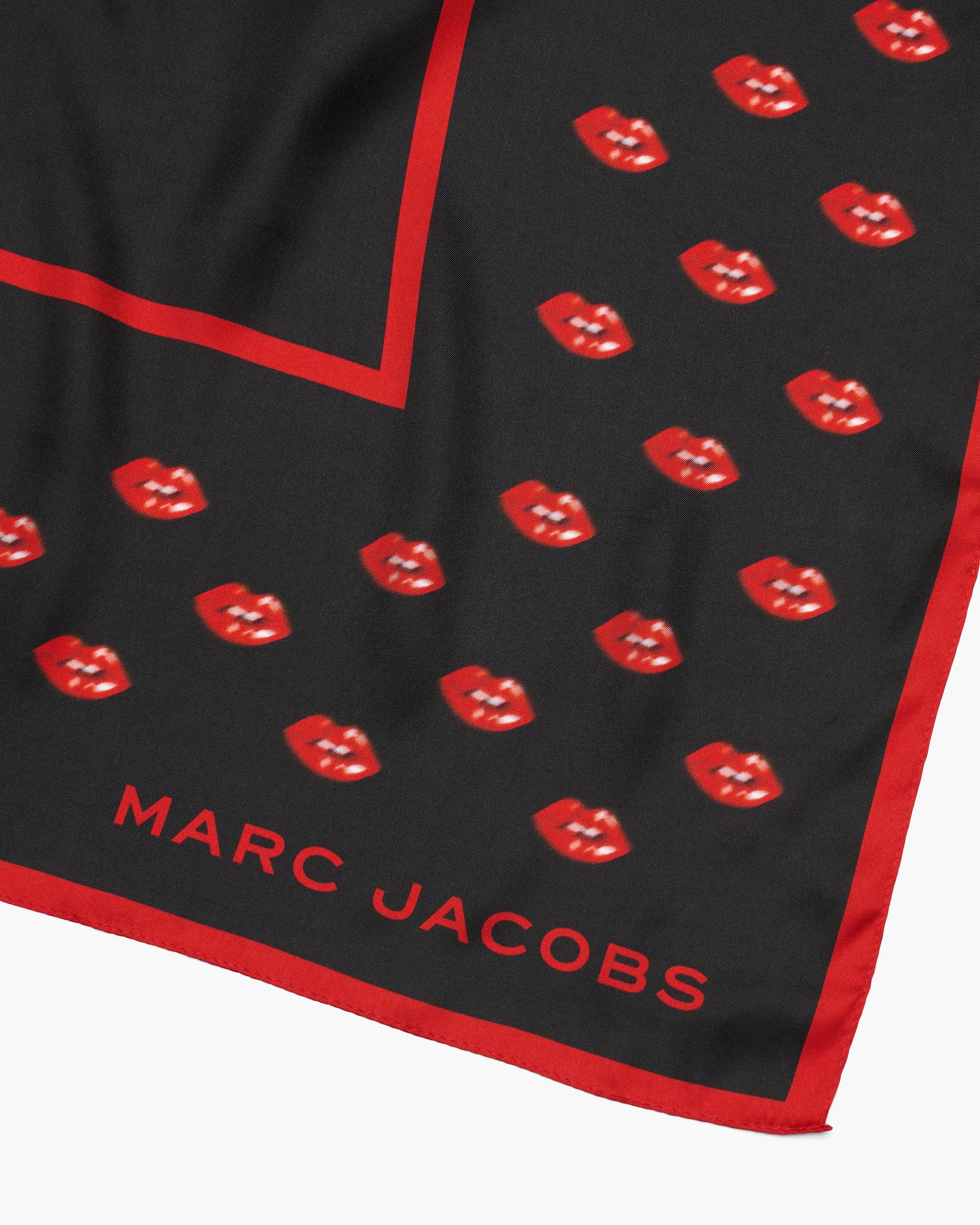 Blurred Lips Square Scarf