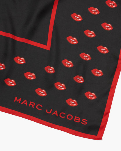 Blurred Lips Square Scarf