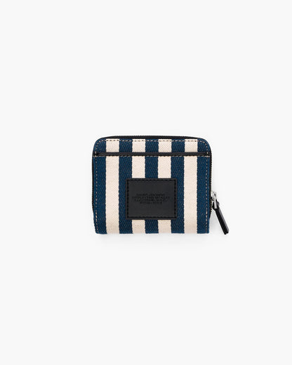 The Stripe Canvas Mini Compact Wallet