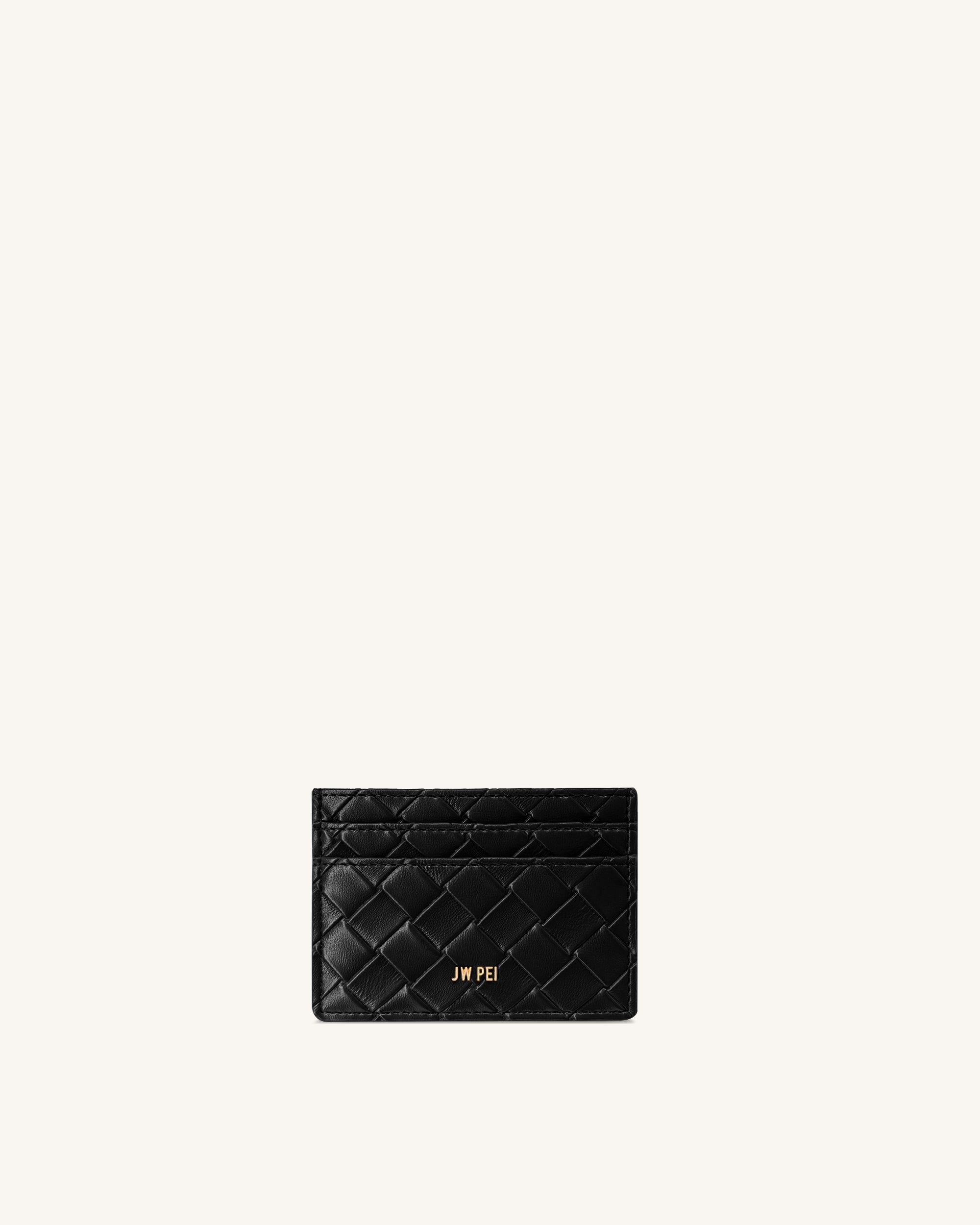 Woven Texture Card Holder - Cocoa Brown