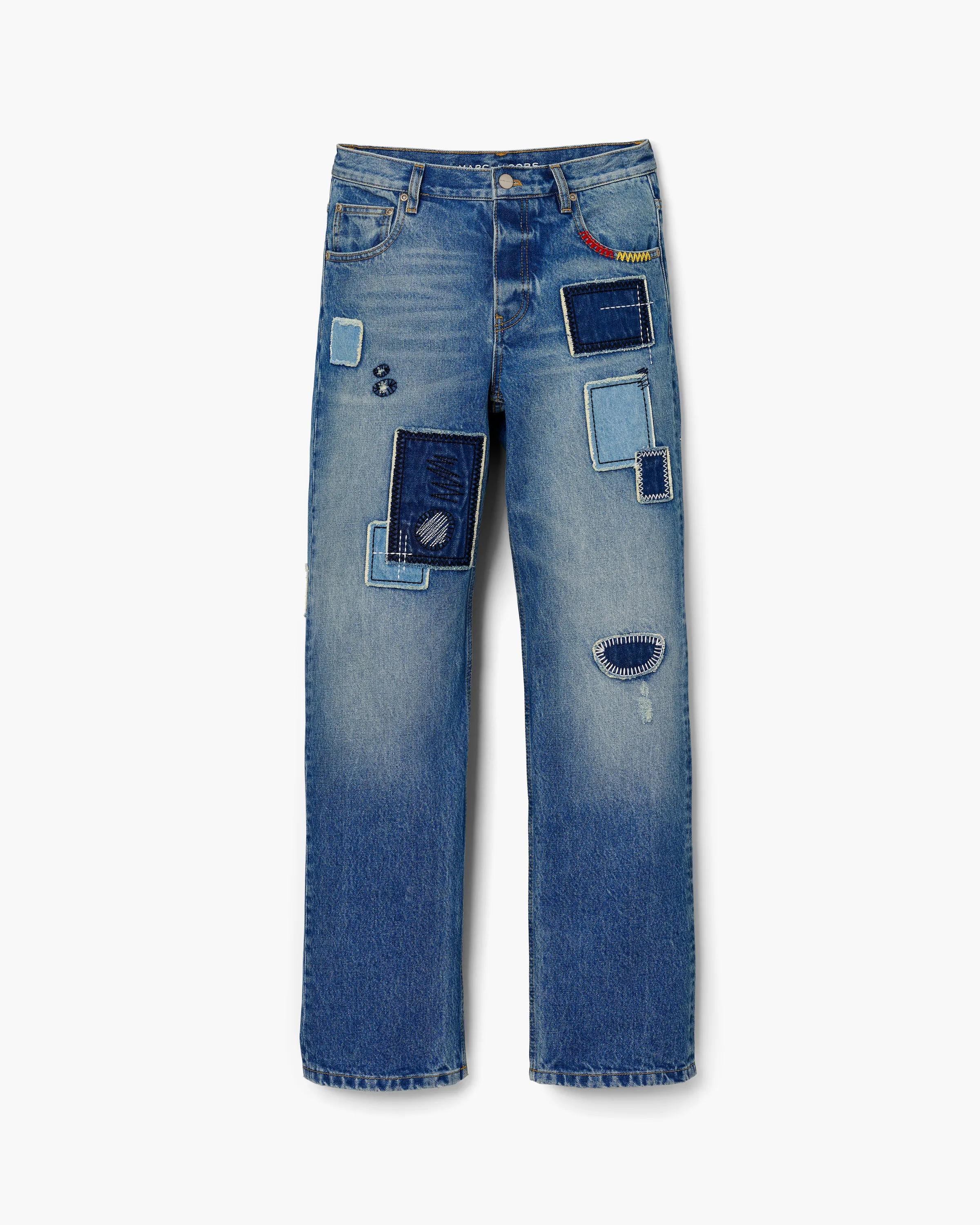 Patchwork Straight Jean