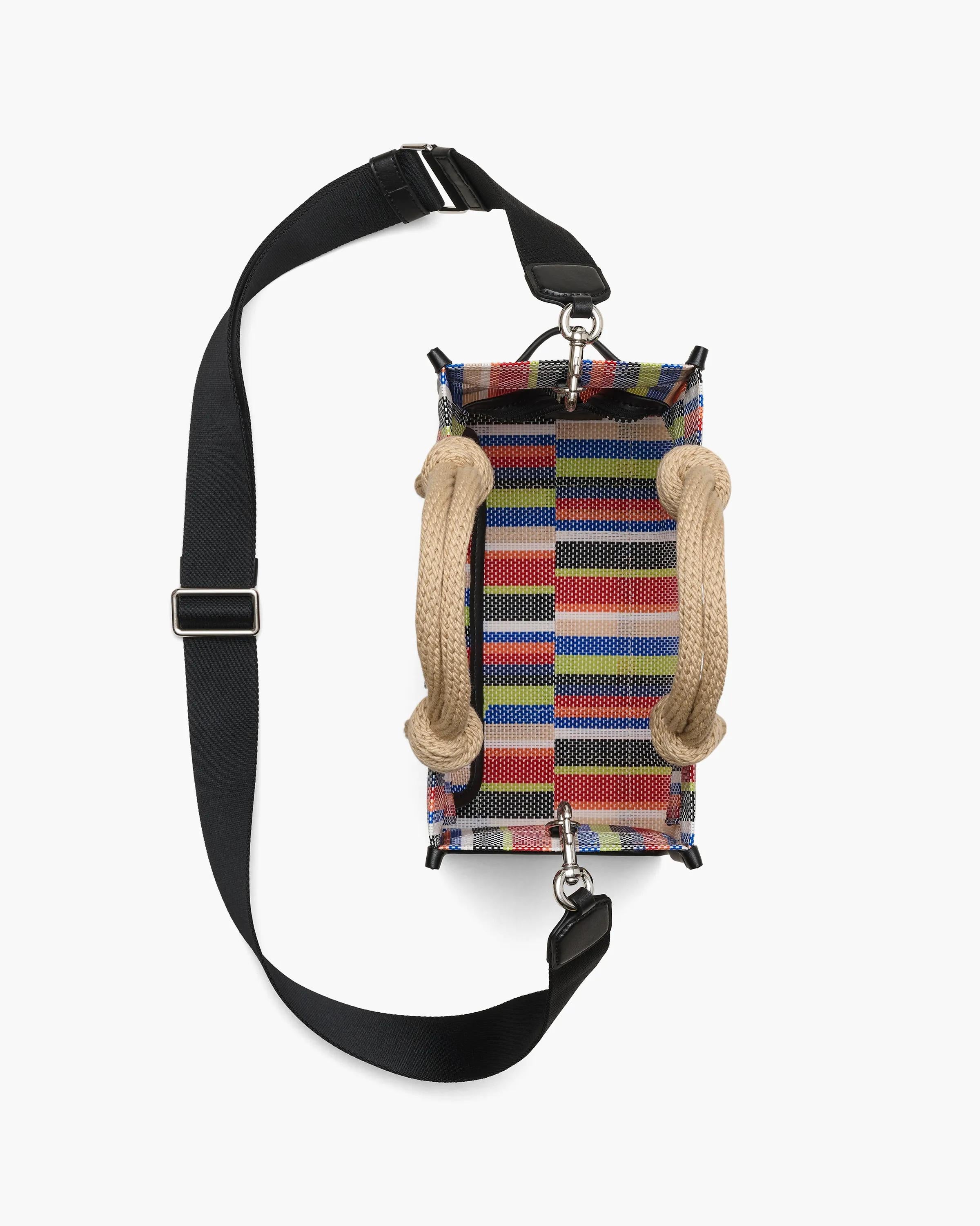 The Stripe Mesh Small Tote Bag